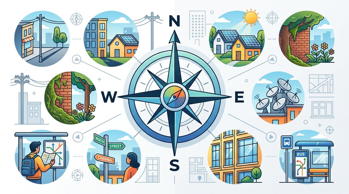 7 Urban Clues That Instantly Reveal North, South, East, and West
